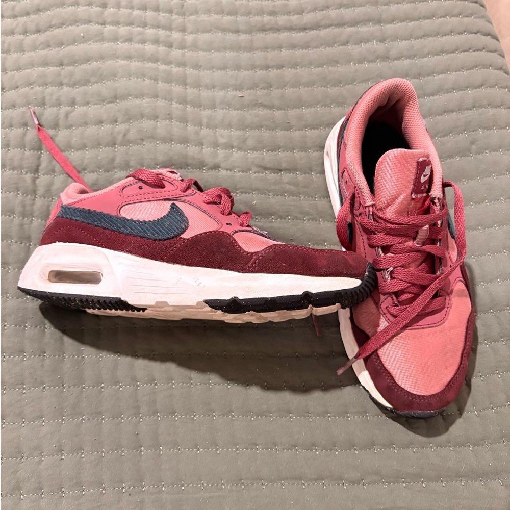 Nike Pink and Burgundy Running Shoes
